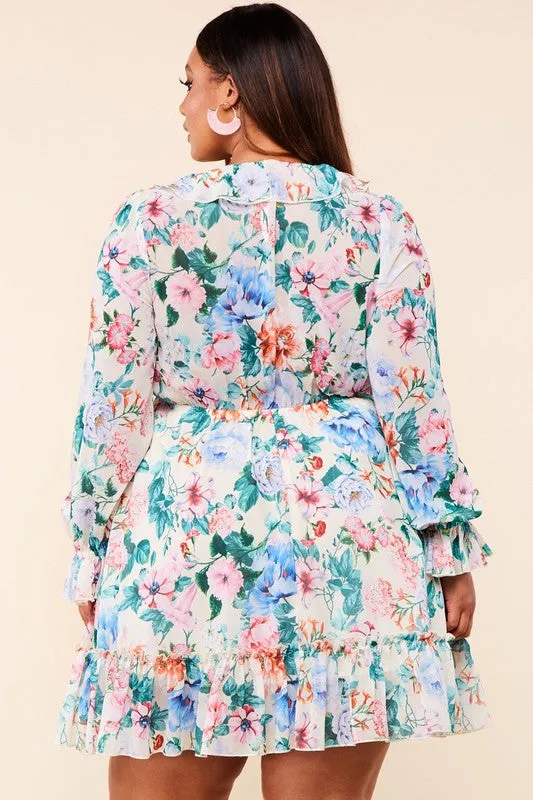 Spring Blossom Mini Dress