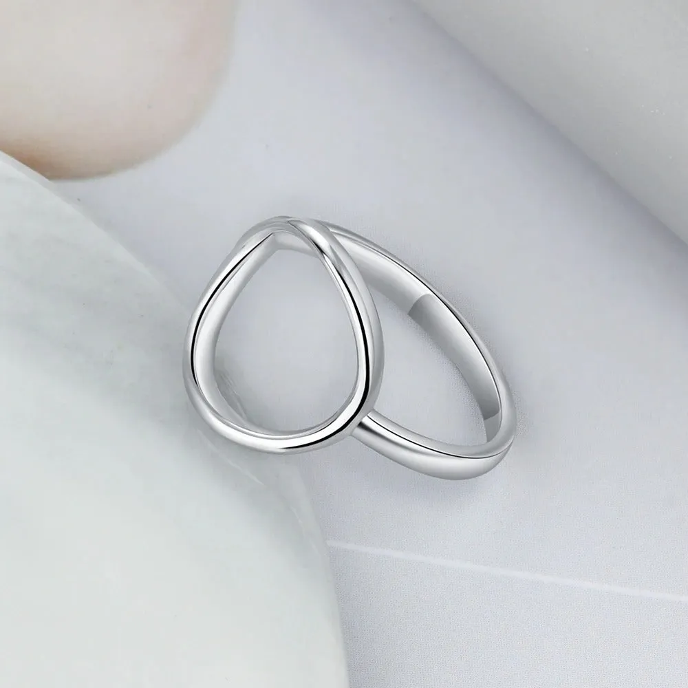 Sterling Silver Circle Rings For Women