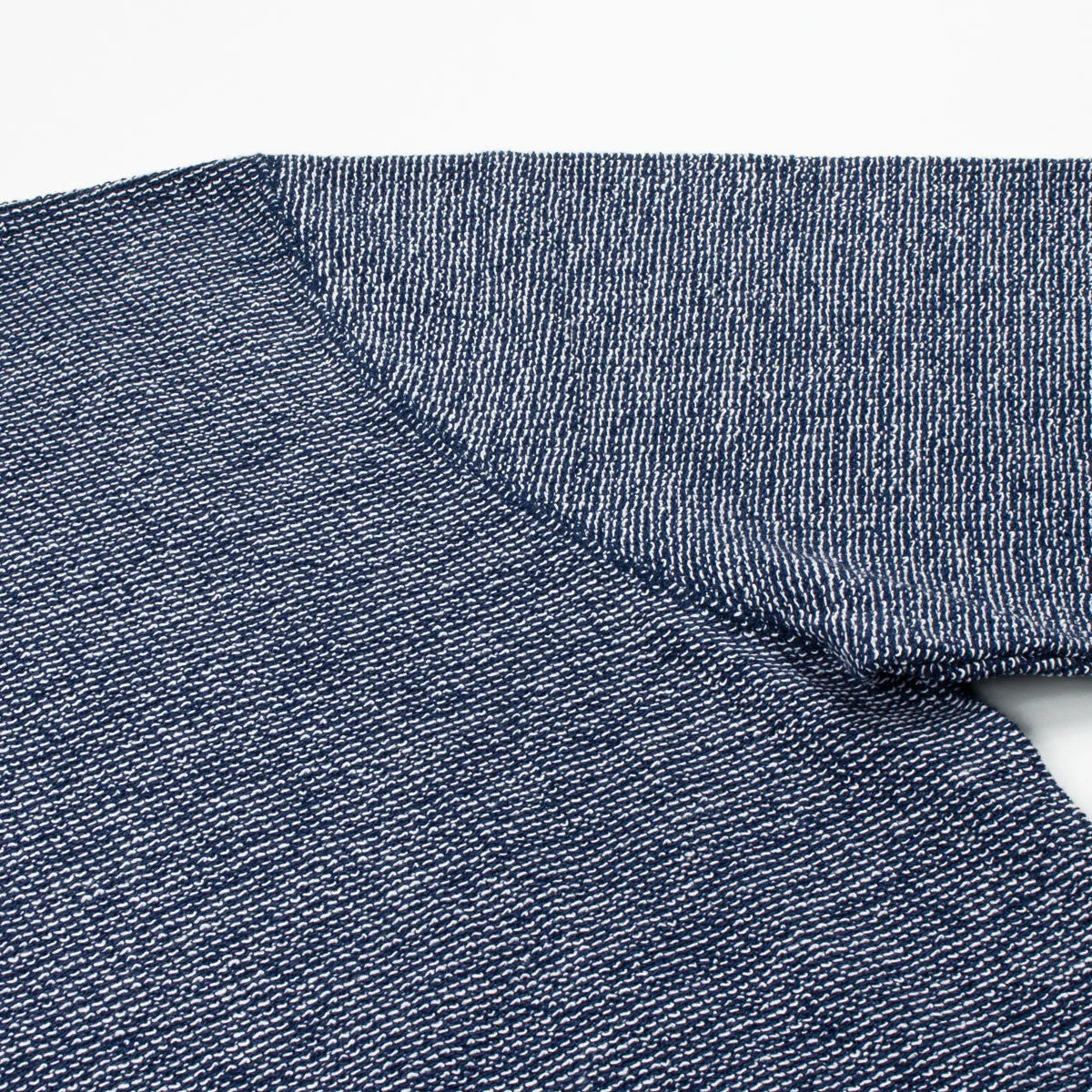 Sunspel - Top Reversed Crewneck Sweatshirt - Navy Melange