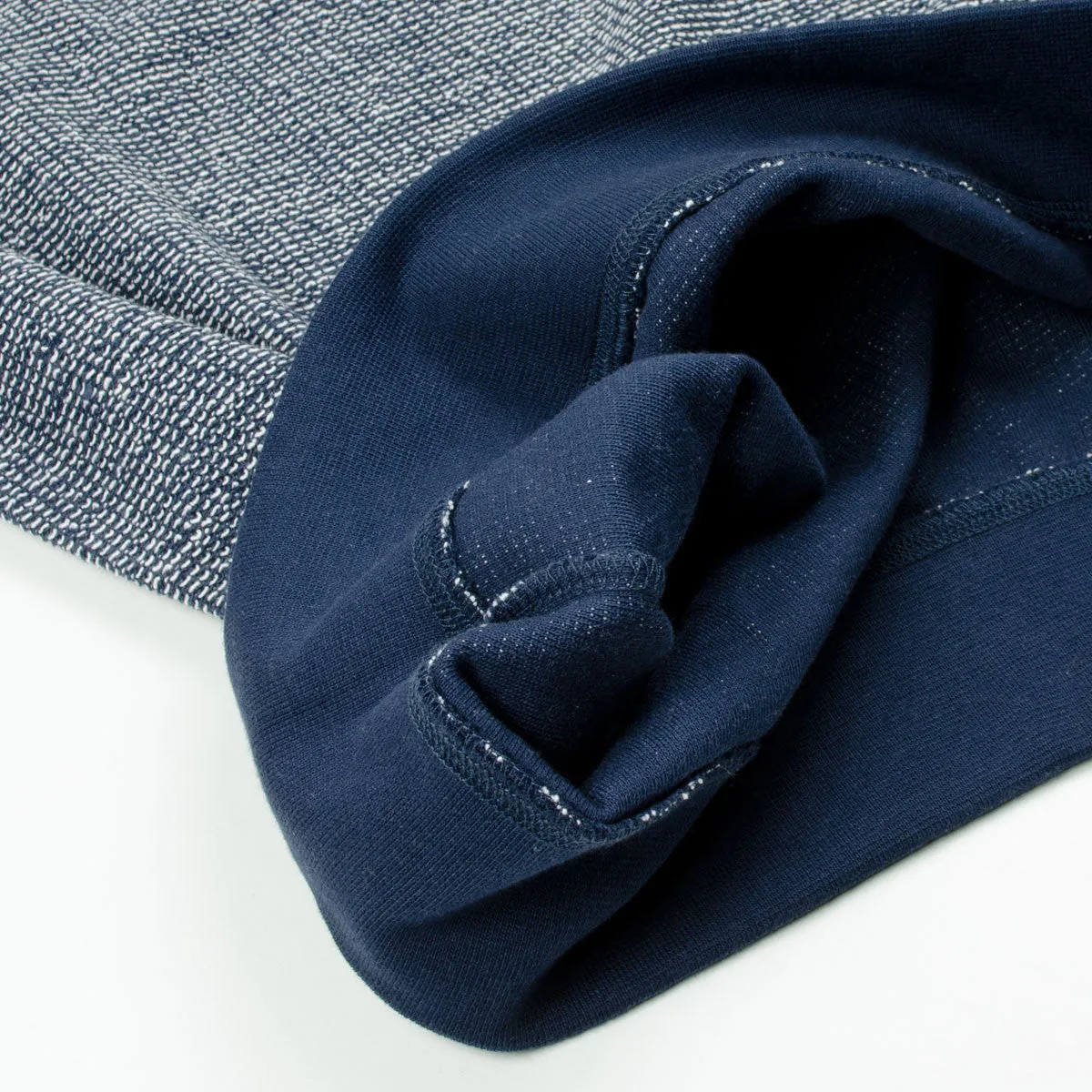 Sunspel - Top Reversed Crewneck Sweatshirt - Navy Melange