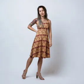 The Fencer's Damask Skater Dress 2.0