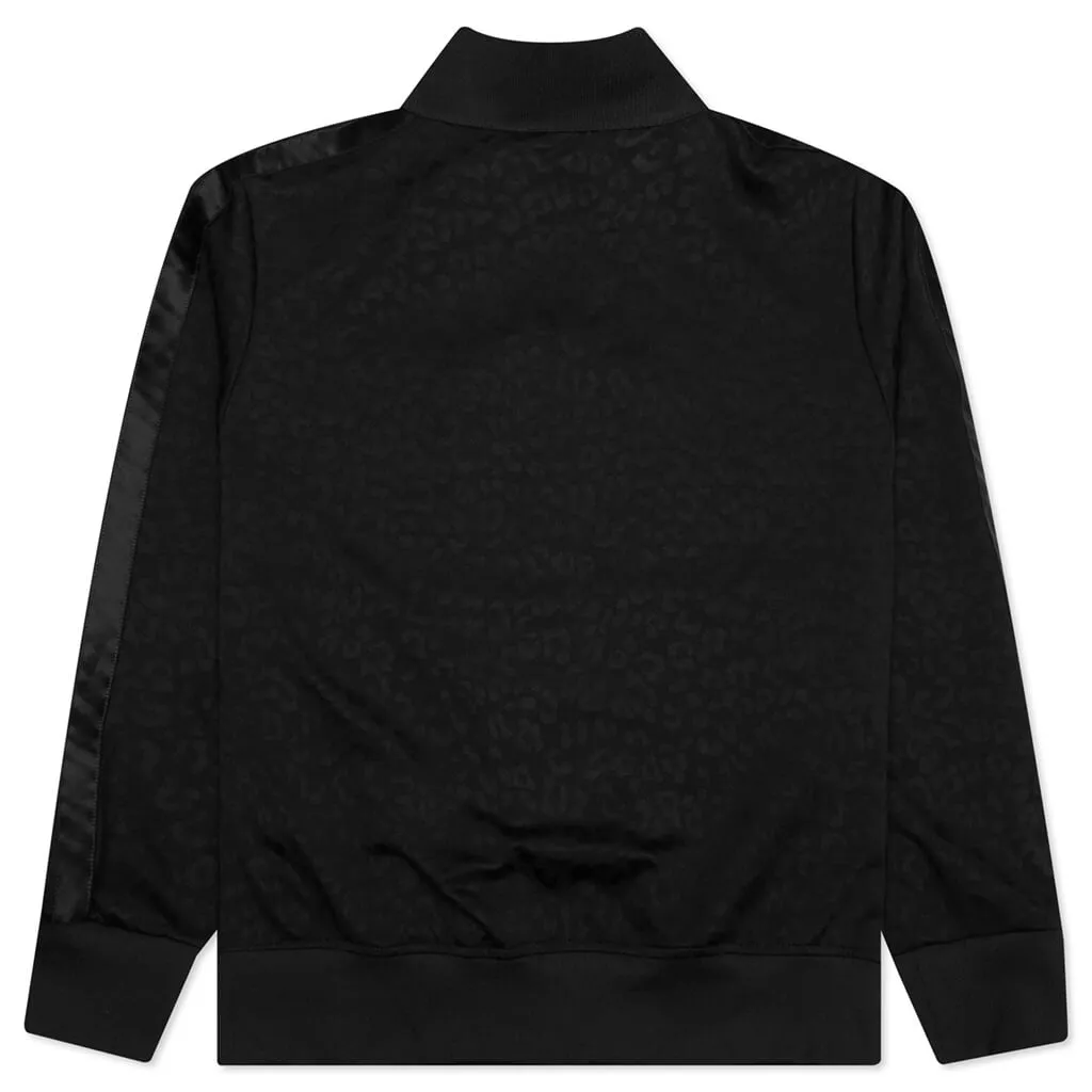 Tuxedo Leopard Track Jacket - Black/White