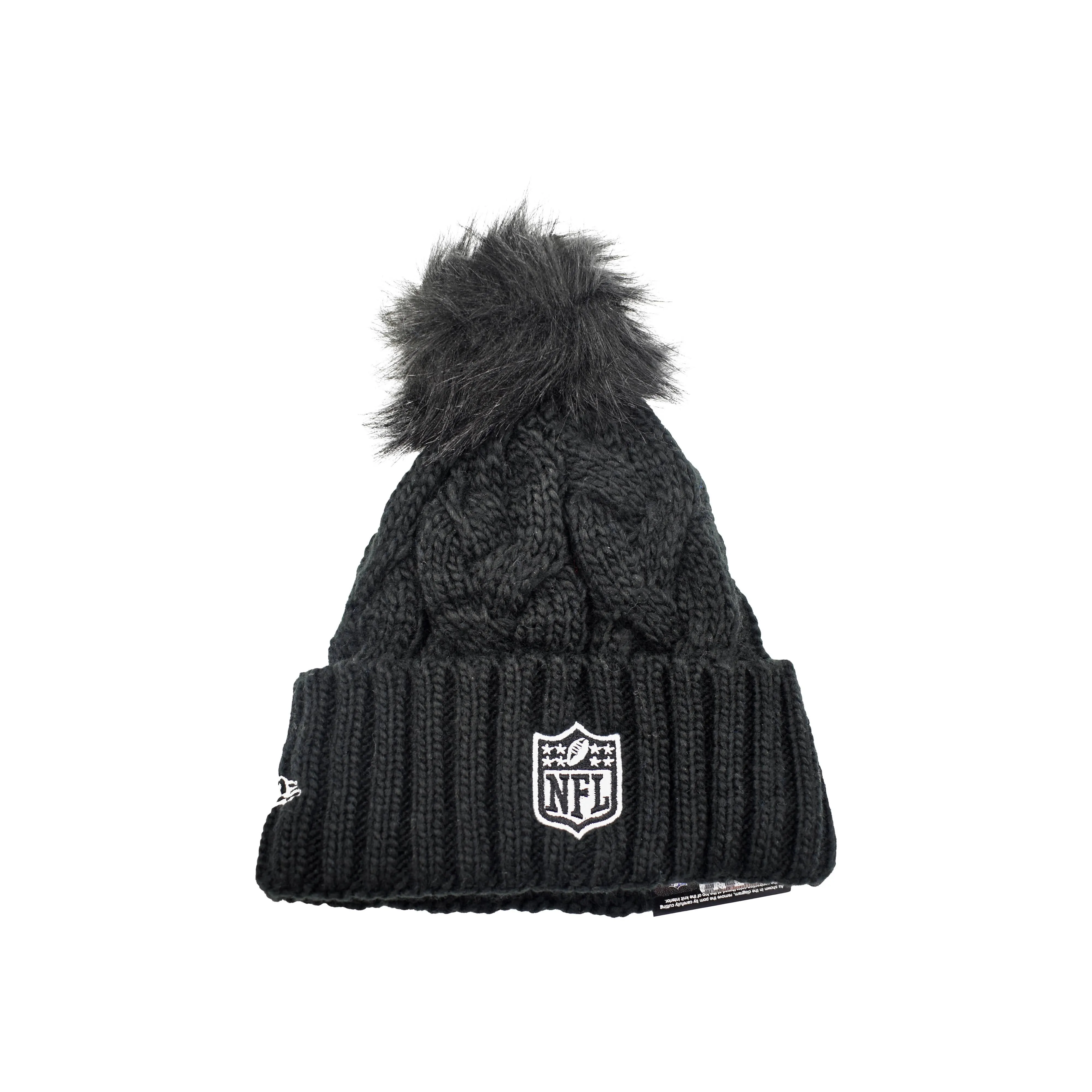 Youth Girls New Era Buffalo Bills Black Sideline Winter Beanie